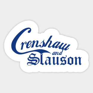 Crenshaw And Slauson Sticker